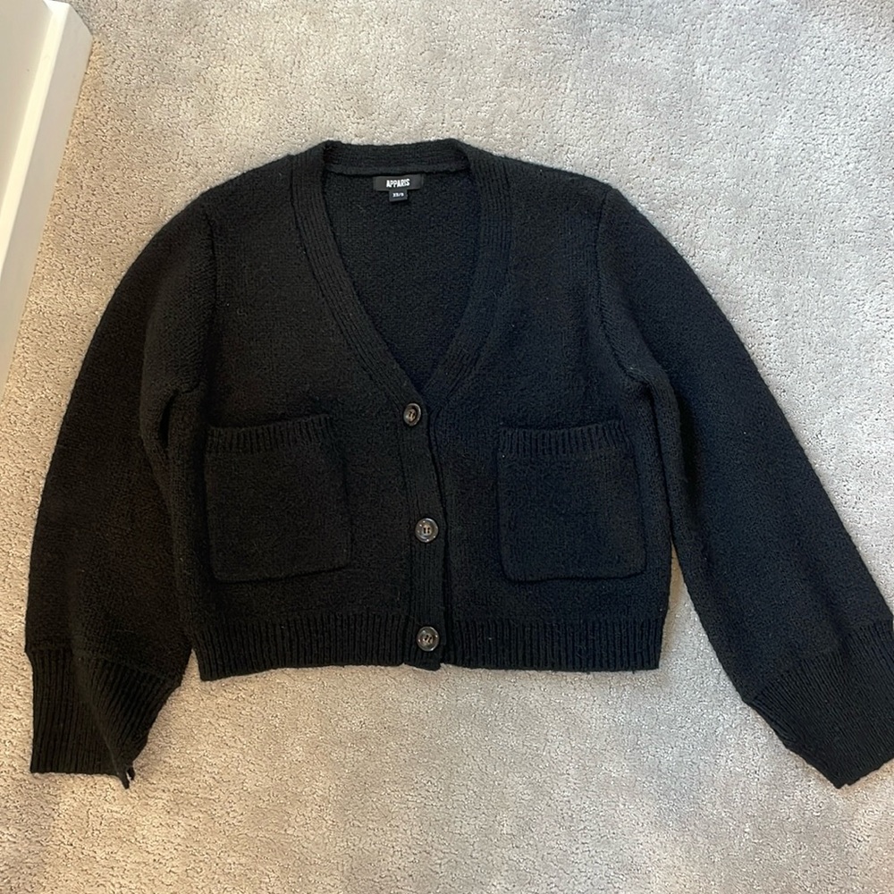 Apparis Black Marcella Cardigan - Size M/L